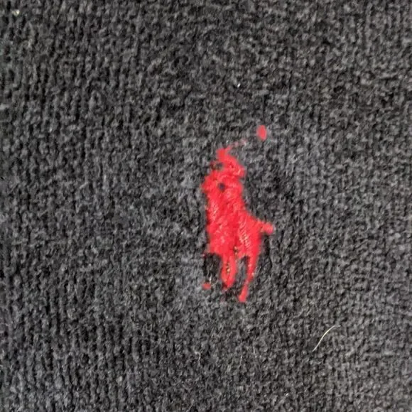 Polo Ralph Lauren Men's Kimono Cotton Velour Robe navy red pony men's OS
